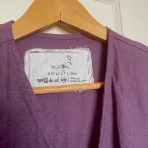 Handmade linen wrap jumpsuit 🌻